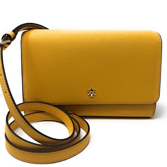 Tory Burch Bags Tory Burch Emerson Combo Crossbody Bag In Yellow